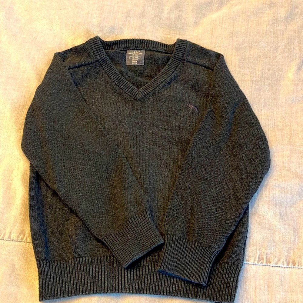 H & M LOGG grey v neck logo sweater